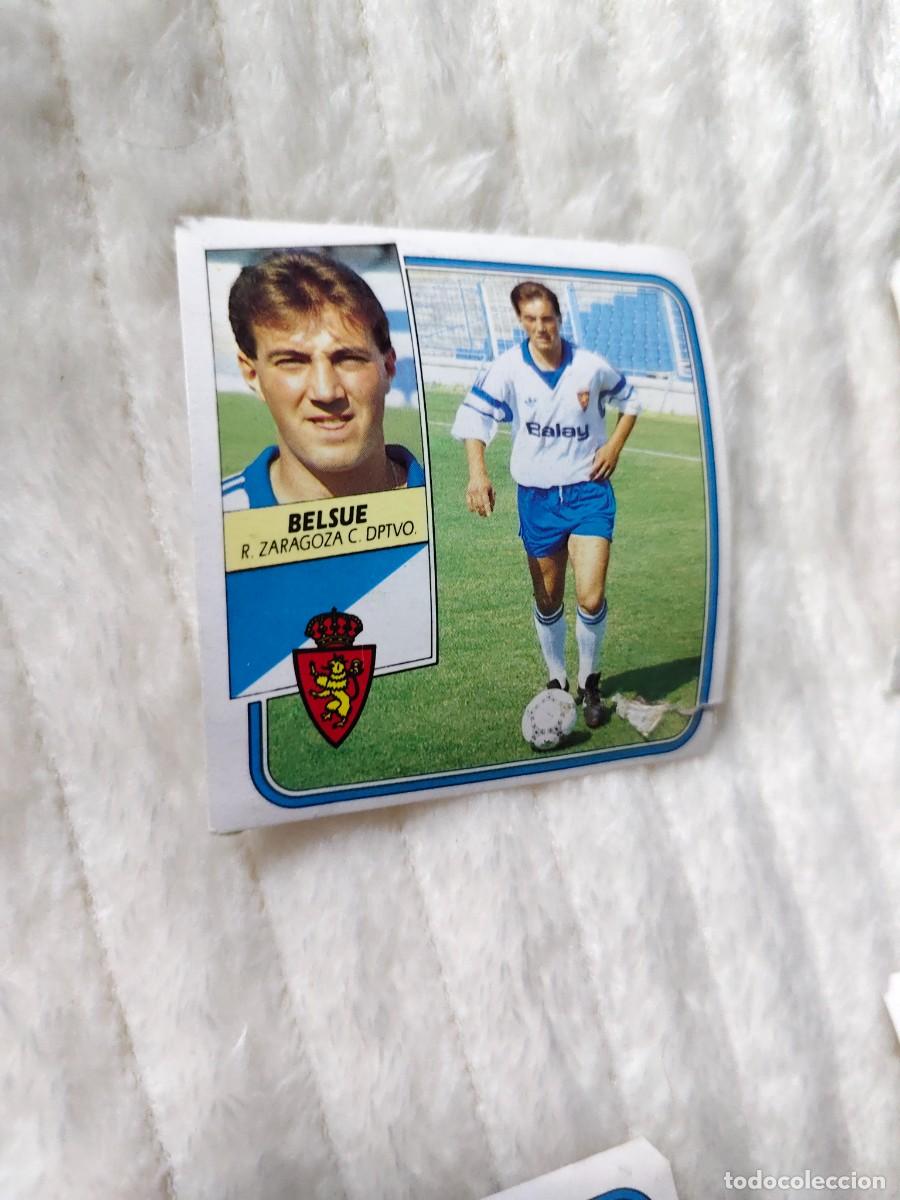 Cromos de f&uacute;tbol: EDICIONES ESTE 89 90 BELSUE REAL ZARAGOZA 1989 1990 DESPEGADO RECUPERADO ALBUM AAQ