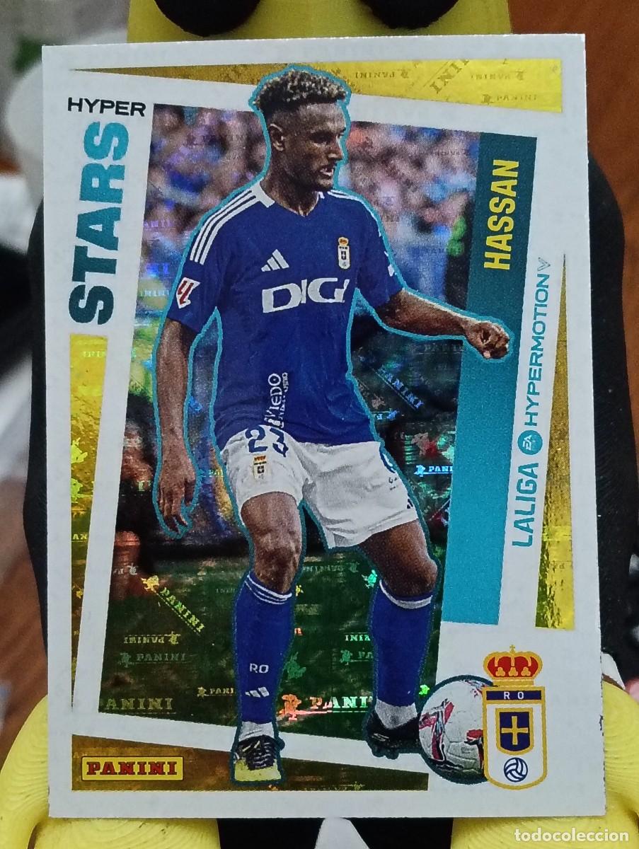 Football Stickers: Liga Hypermotion 24/25 - Hassan - N&deg; 434 - Oviedo - ( Hyper Stars )