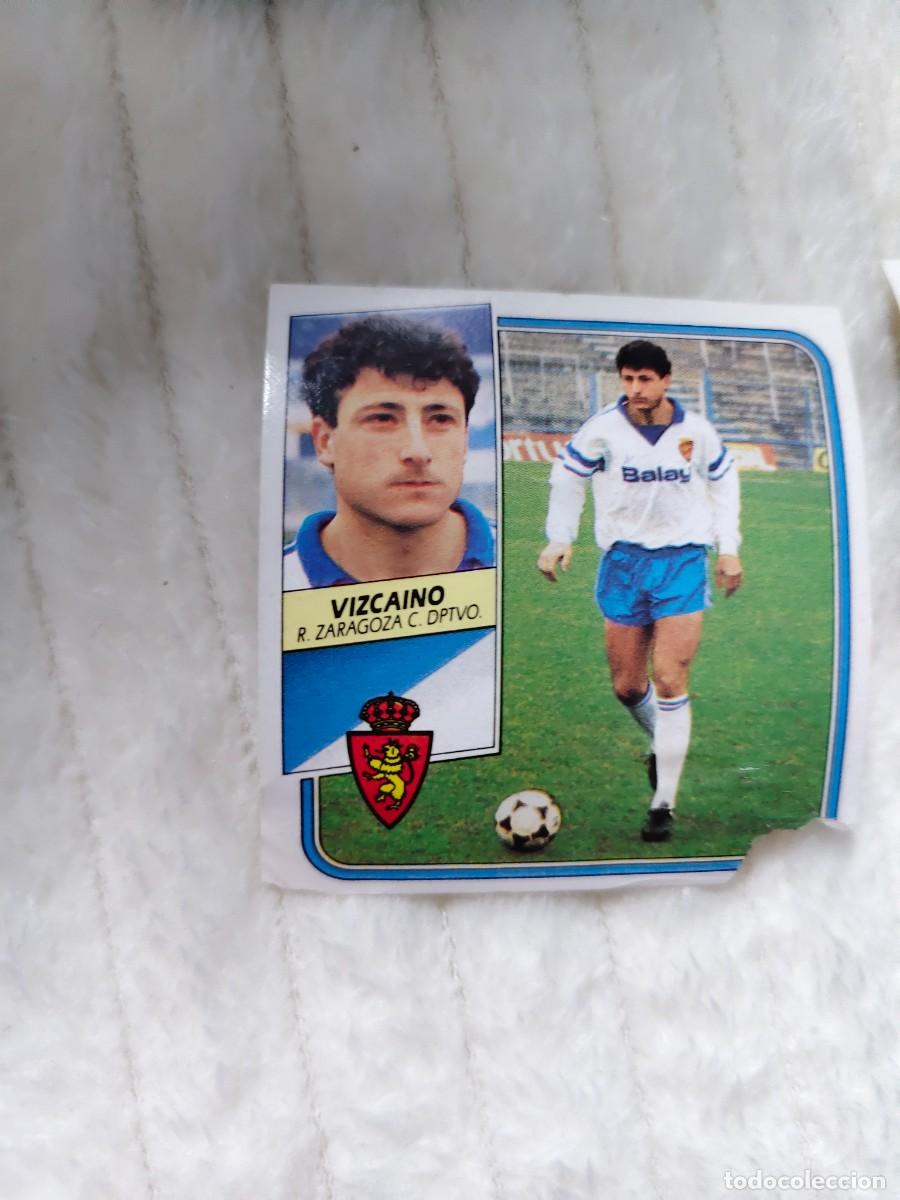 Football Stickers: EDICIONES ESTE 89 90 VIZCAINO REAL ZARAGOZA 1989 1990 DESPEGADO RECUPERADO ALBUM AAQ