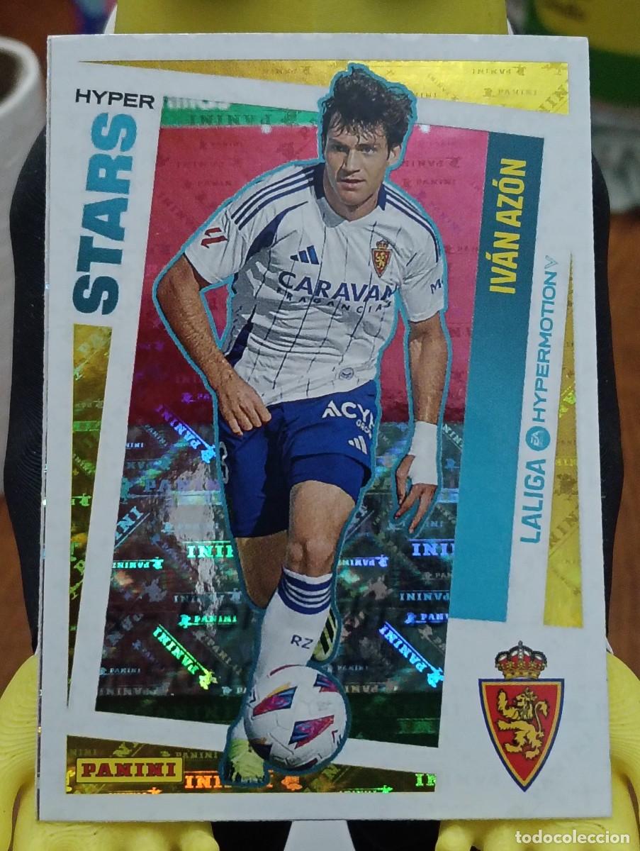 Cromos de f&uacute;tbol: Liga Hypermotion 24/25 - Iv&aacute;n Azon - N&deg; 437 - R . Zaragoza - ( Hyper Stars )