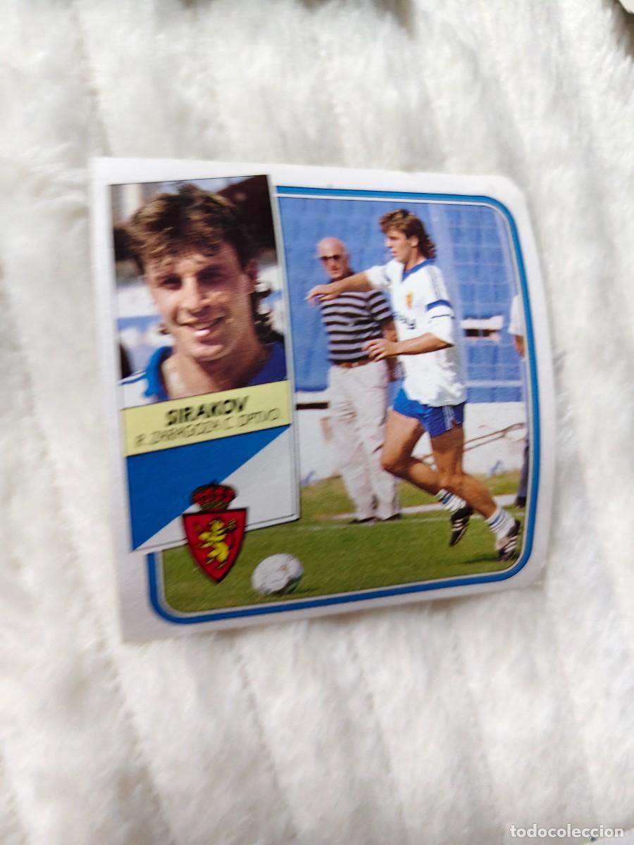 Cromos de f&uacute;tbol: EDICIONES ESTE 89 90 SIRAKOV REAL ZARAGOZA 1989 1990 DESPEGADO RECUPERADO ALBUM AAQ