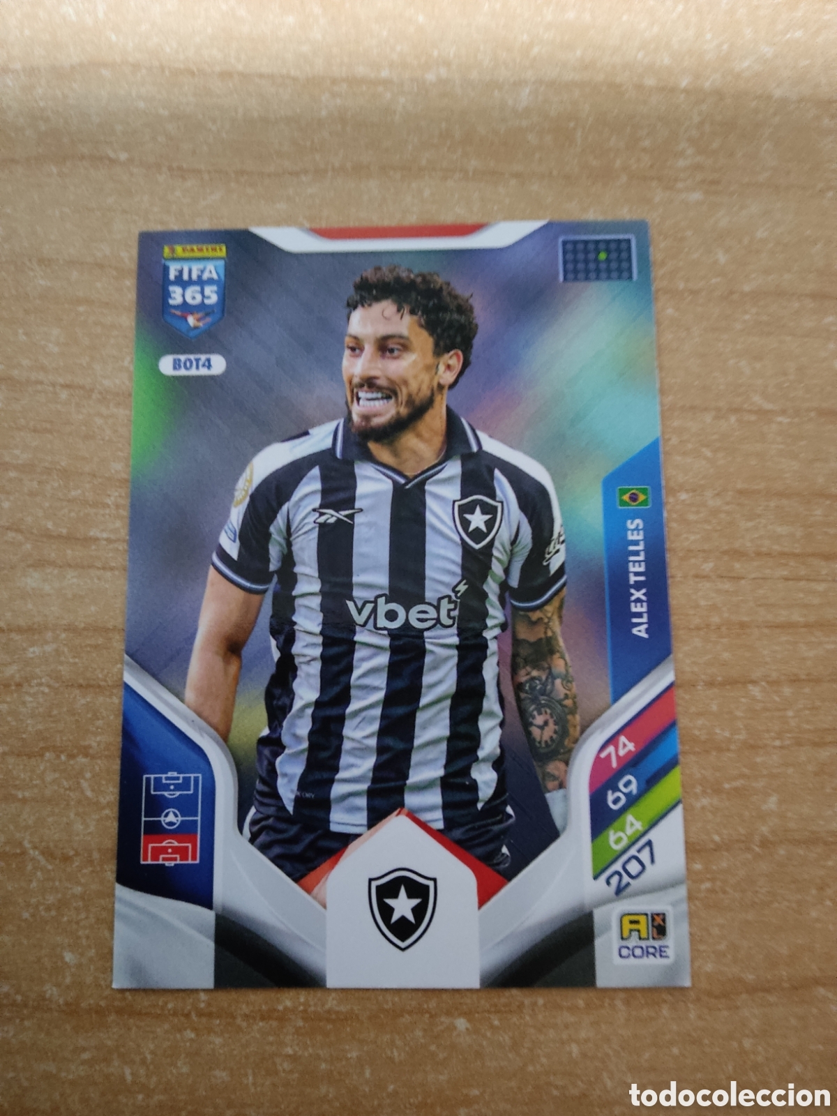 Cromos de f&uacute;tbol: 4 ALEX TELLES BOTAFOGO FIFA 365 ADRENALYN 2026