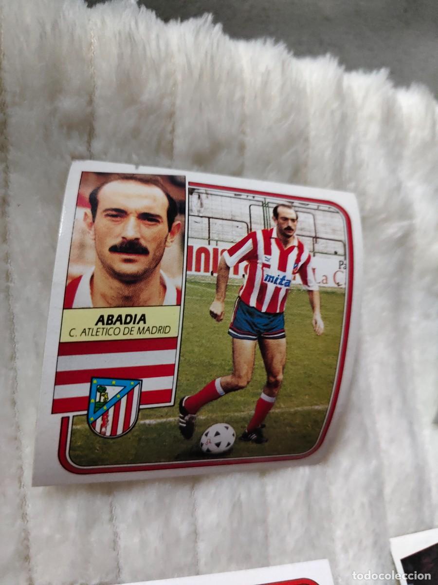 Cromos de f&uacute;tbol: EDICIONES ESTE 89 90 4 ABADIA ATLETICO MADRID FICHAJES 1989 1990 DESPEGADO RECUPERADO ALBUM AAQ