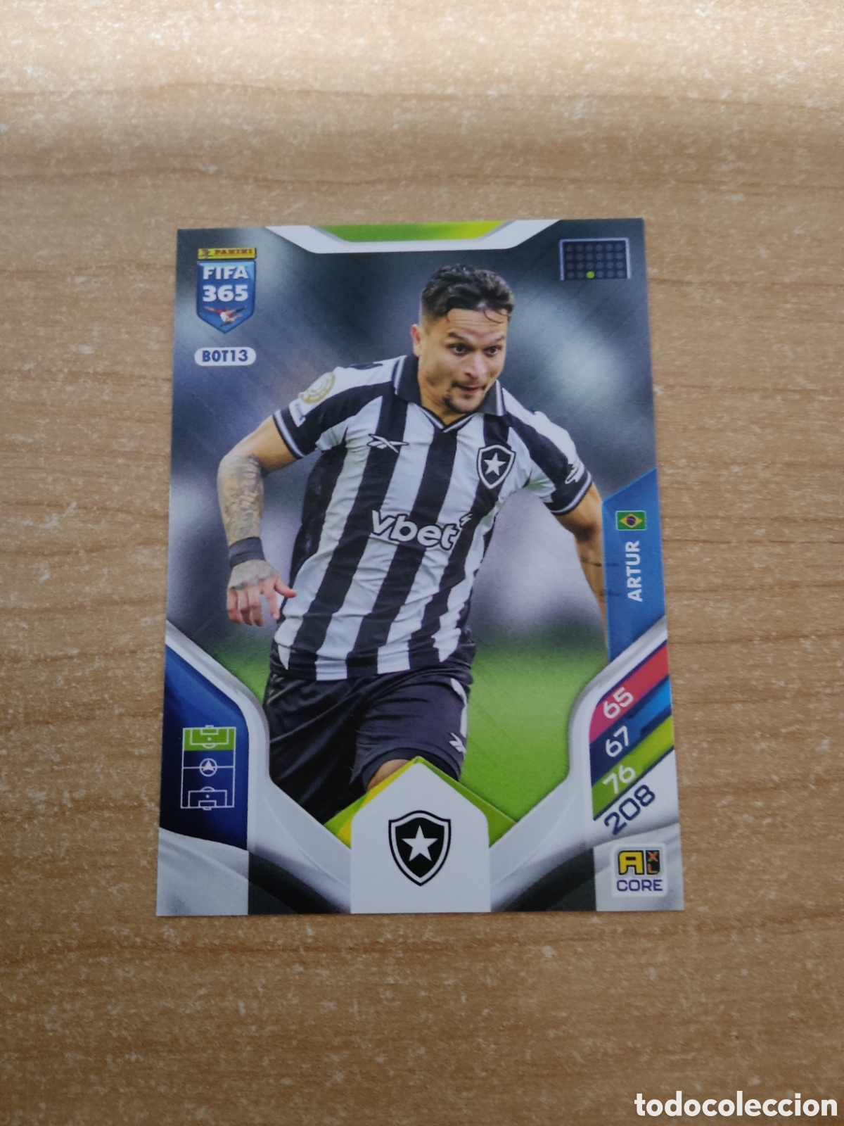 Cromos de f&uacute;tbol: 13 ARTUR BOTAFOGO FIFA 365 ADRENALYN 2026