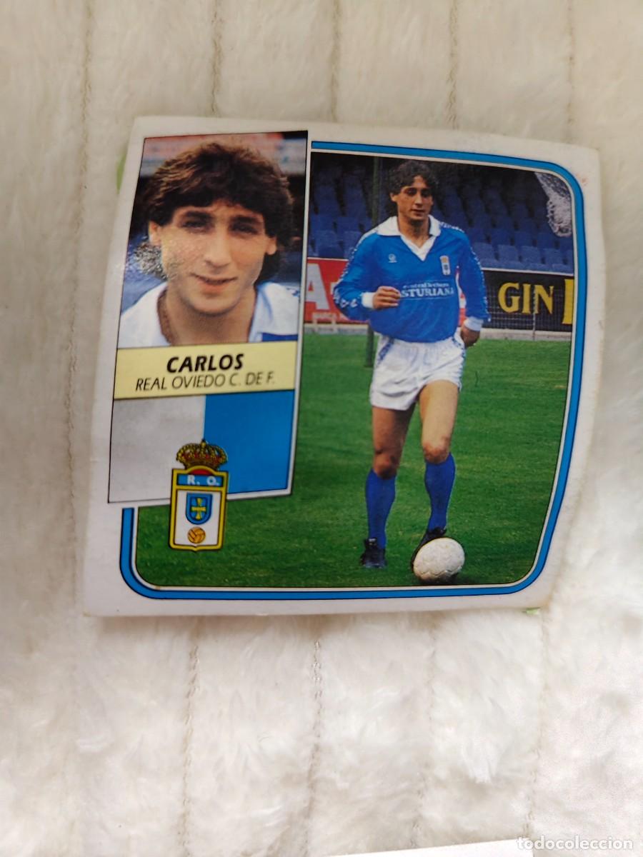 Cromos de f&uacute;tbol: EDICIONES ESTE 89 90 6 CARLOS REAL OVIEDO FICHAJES 1989 1990 DESPEGADO RECUPERADO ALBUM AAQ