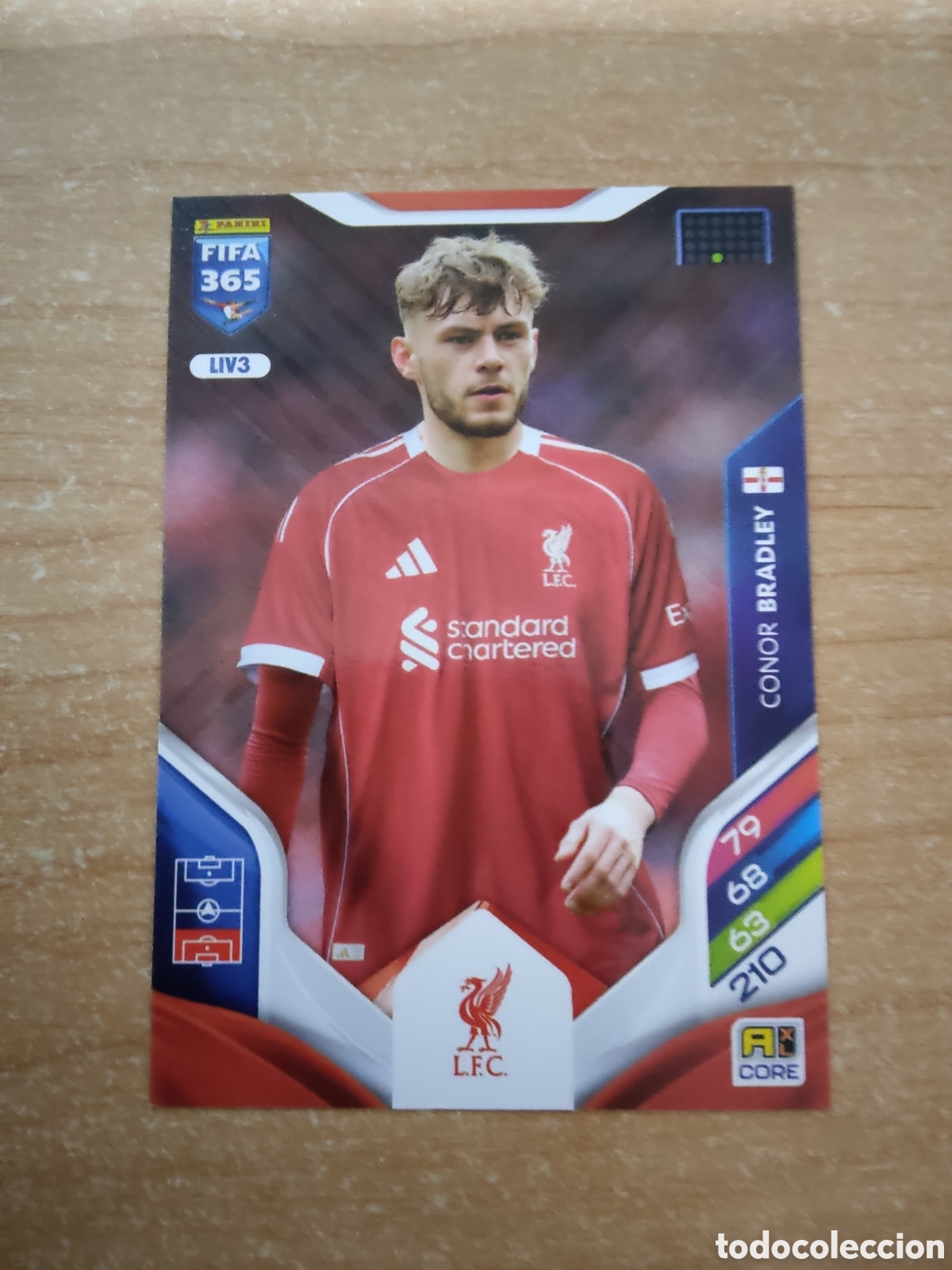 Cromos de f&uacute;tbol: 3 CONOR BRADLEY LIVERPOOL FIFA 365 ADRENALYN 2026