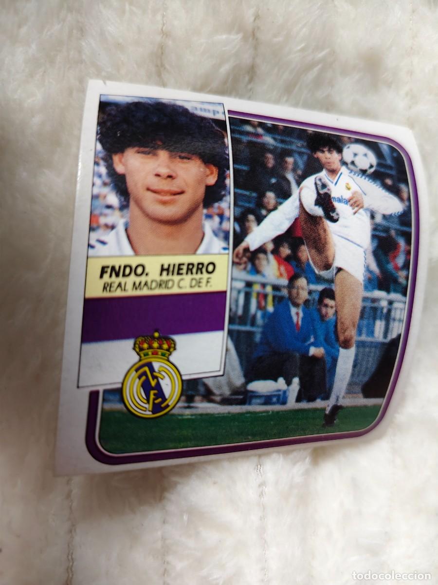 Cromos de f&uacute;tbol: EDICIONES ESTE 89 90 12 HIERRO REAL MADRID FICHAJES 1989 1990 DESPEGADO RECUPERADO ALBUM AAQ