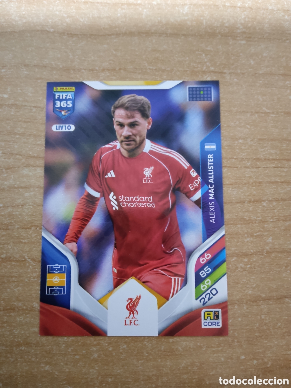Cromos de f&uacute;tbol: 10 MAC ALLISTER LIVERPOOL FIFA 365 ADRENALYN 2026