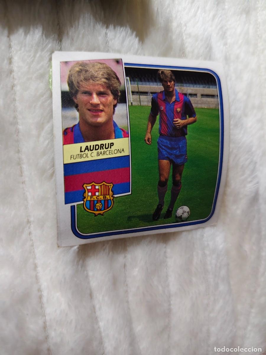 Cromos de f&uacute;tbol: EDICIONES ESTE 89 90 18 LAUDRUP BARCELONA FICHAJES 1989 1990 DESPEGADO RECUPERADO ALBUM AAQ