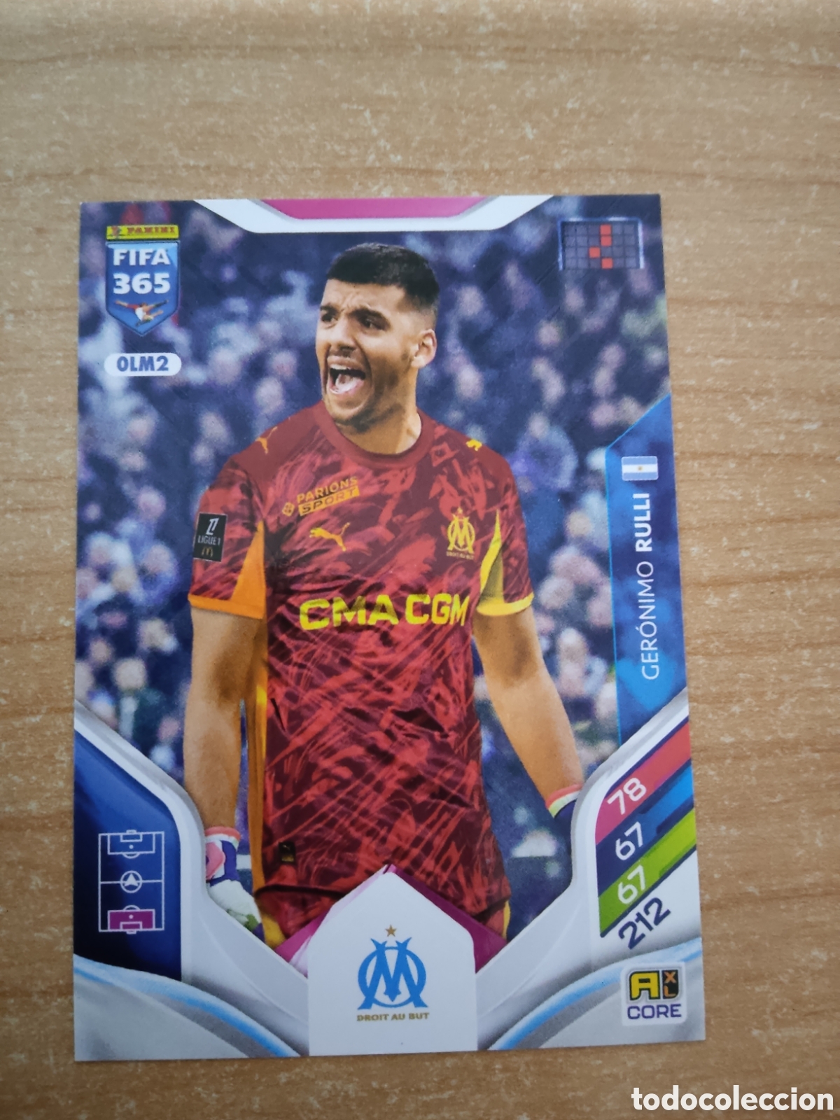 Cromos de f&uacute;tbol: 2 RULLI OLYMPIQUE MARSEILLE FIFA 365 ADRENALYN 2026