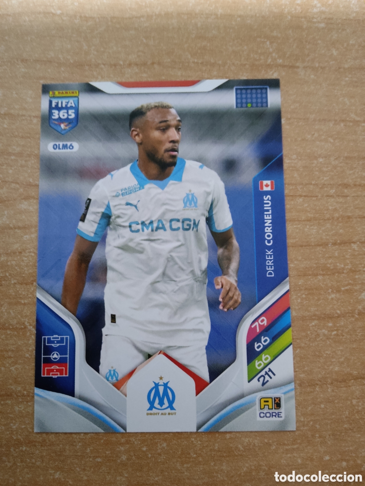 Figurine di Calcio: 6 DEREK CORNELIUS OLYMPIQUE MARSEILLE FIFA 365 ADRENALYN 2026