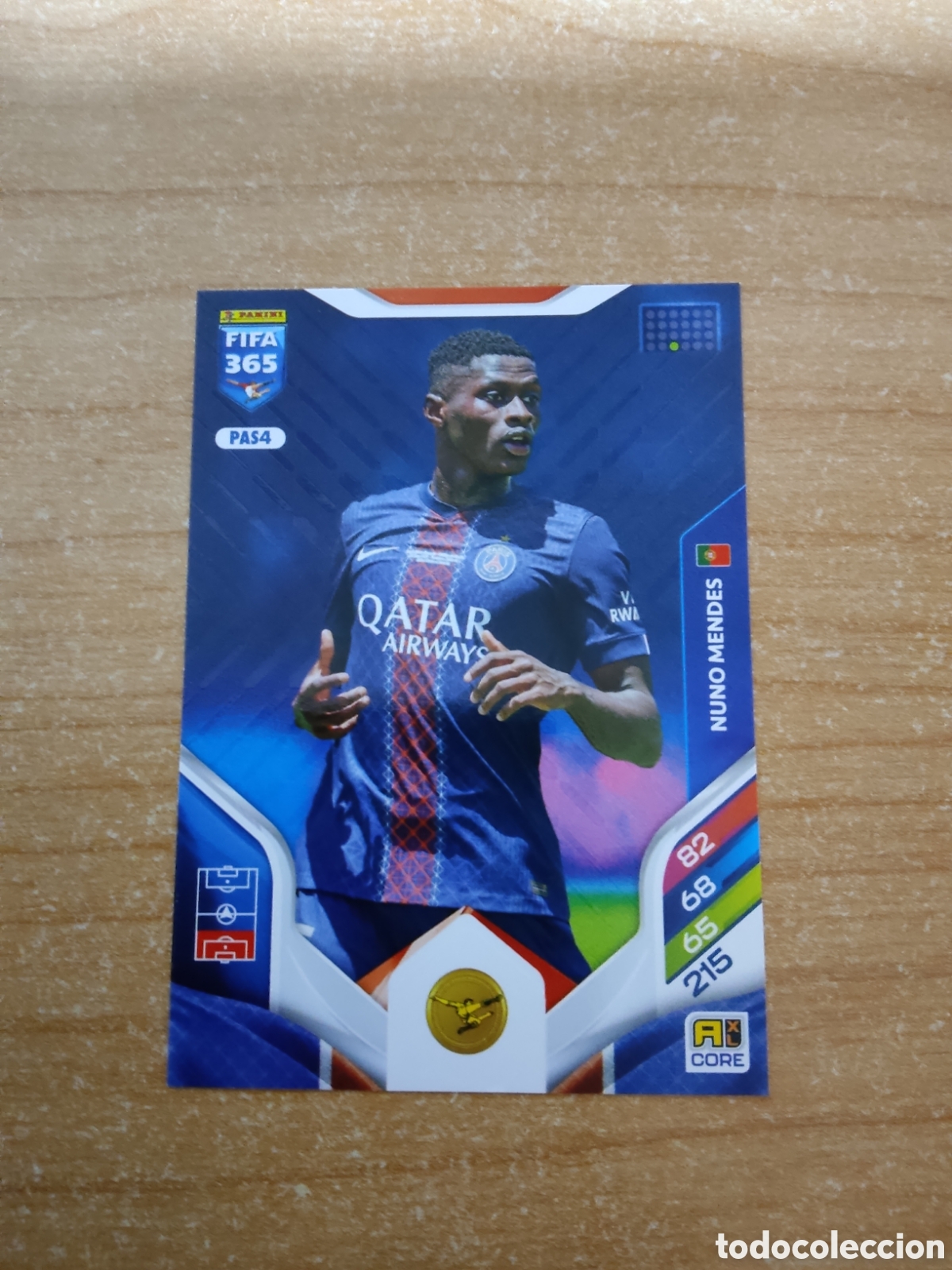 Cromos de f&uacute;tbol: 4 NUNO MENDES PSG FIFA 365 ADRENALYN 2026