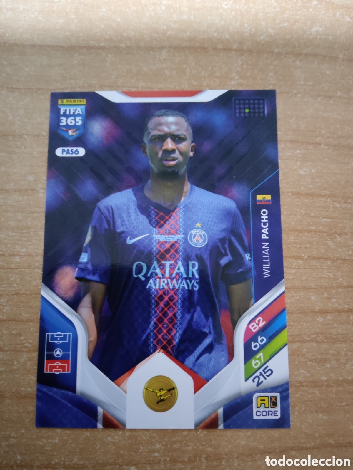 Cromos de f&uacute;tbol: 6 WILLIAN PACHO PSG FIFA 365 ADRENALYN 2026