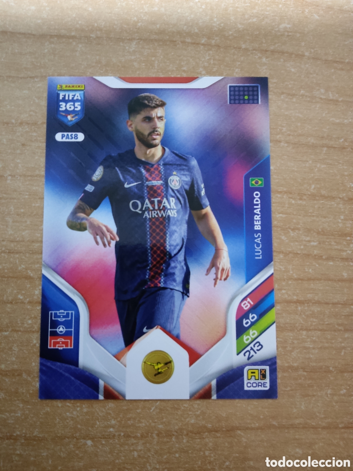 Cromos de f&uacute;tbol: 8 LUCAS BERALDO PSG FIFA 365 ADRENALYN 2026