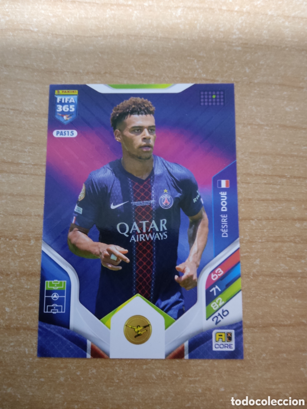 Cromos de f&uacute;tbol: 15 DESIRE DOUE PSG FIFA 365 ADRENALYN 2026
