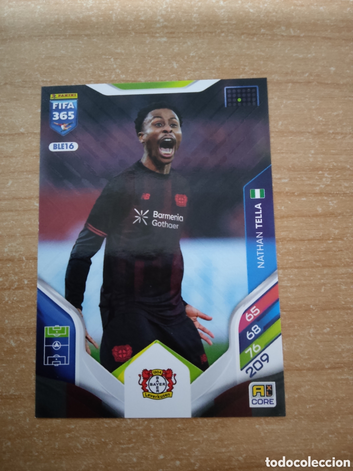Cromos de f&uacute;tbol: 16 NATHAN TELLA BAYER LEVERKUSEN FIFA 365 ADRENALYN 2026