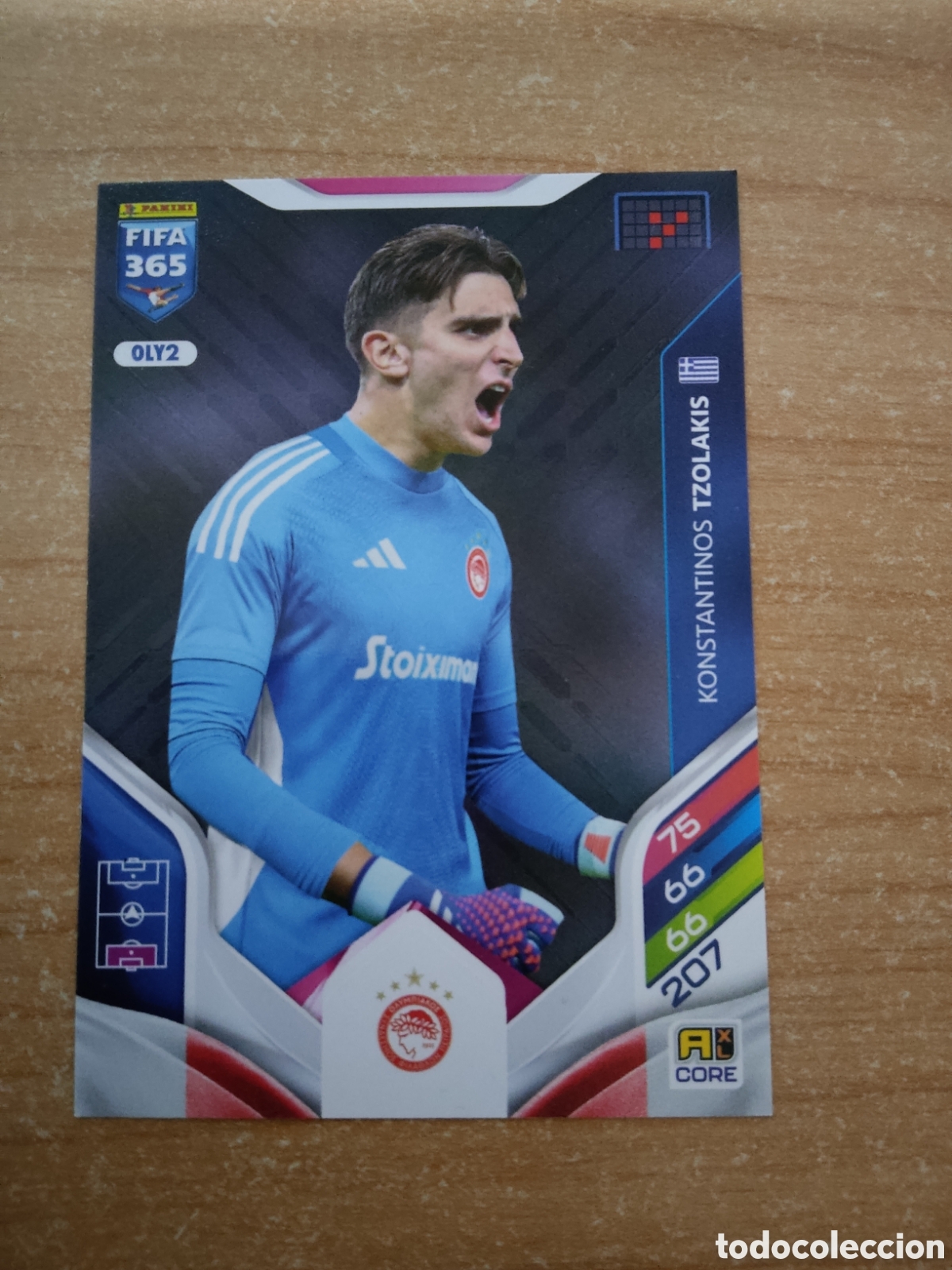 Figurine di Calcio: 2 TZOLAKIS OLYMPIACOS FIFA 365 ADRENALYN 2026