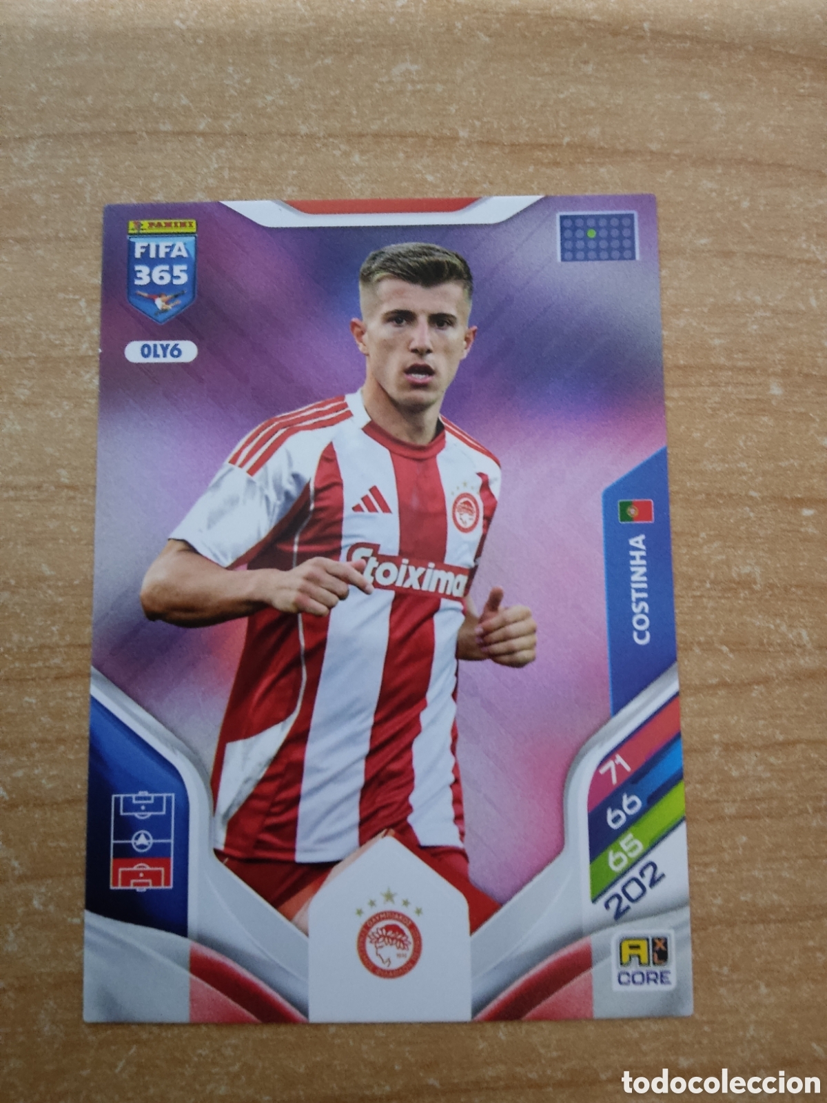 Cromos de f&uacute;tbol: 6 COSTINHA OLYMPIACOS FIFA 365 ADRENALYN 2026