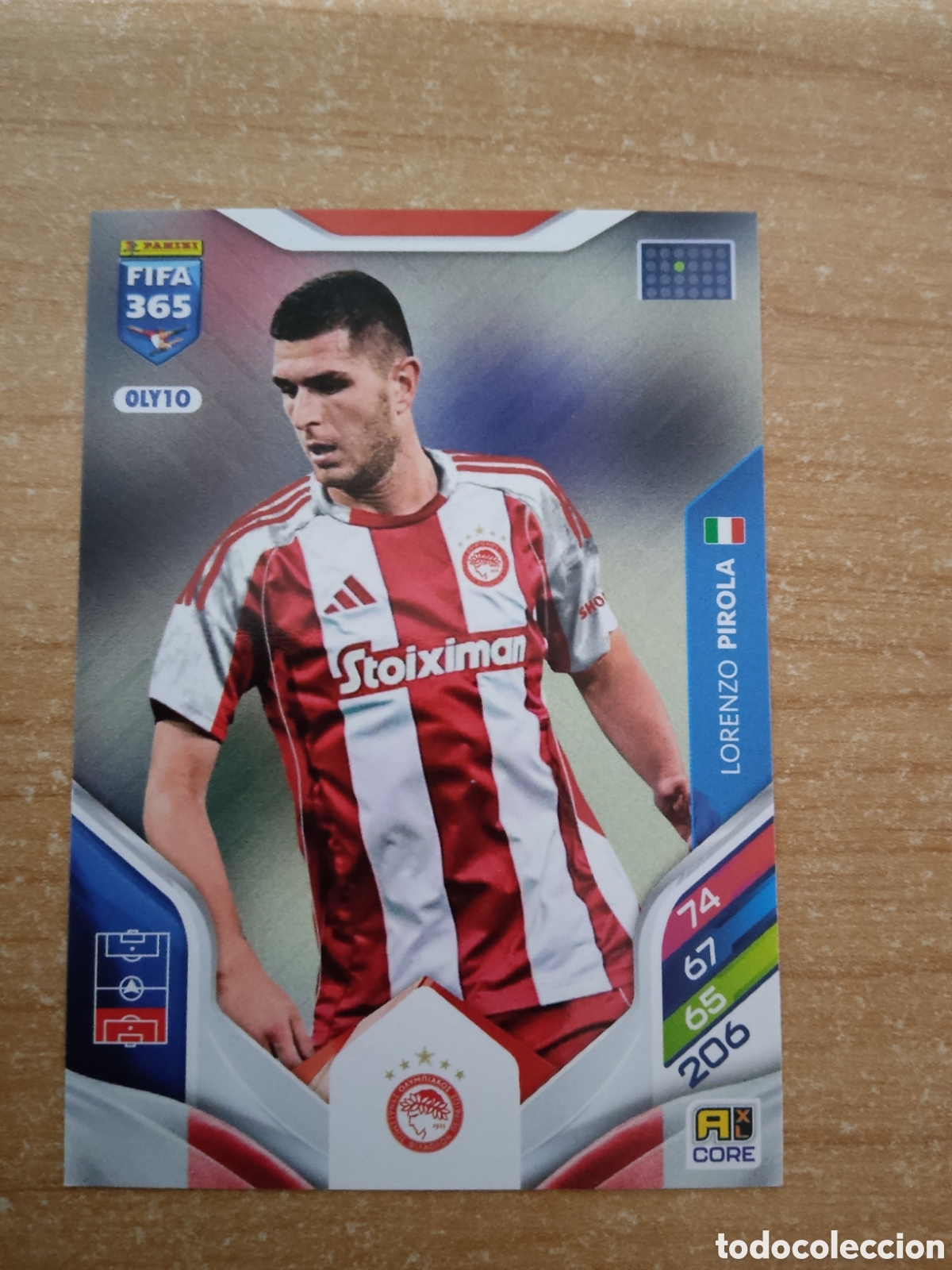Cromos de f&uacute;tbol: 10 PIROLA OLYMPIACOS FIFA 365 ADRENALYN 2026