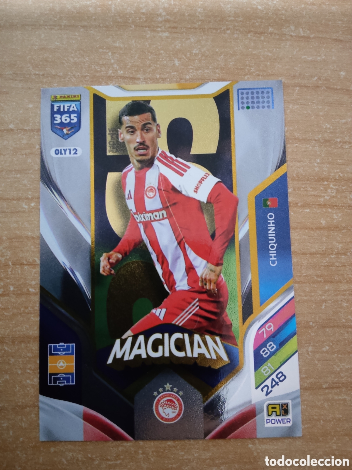 Cromos de f&uacute;tbol: 12 CHIQUINHO MAGICIAN OLYMPIACOS FIFA 365 ADRENALYN 2026