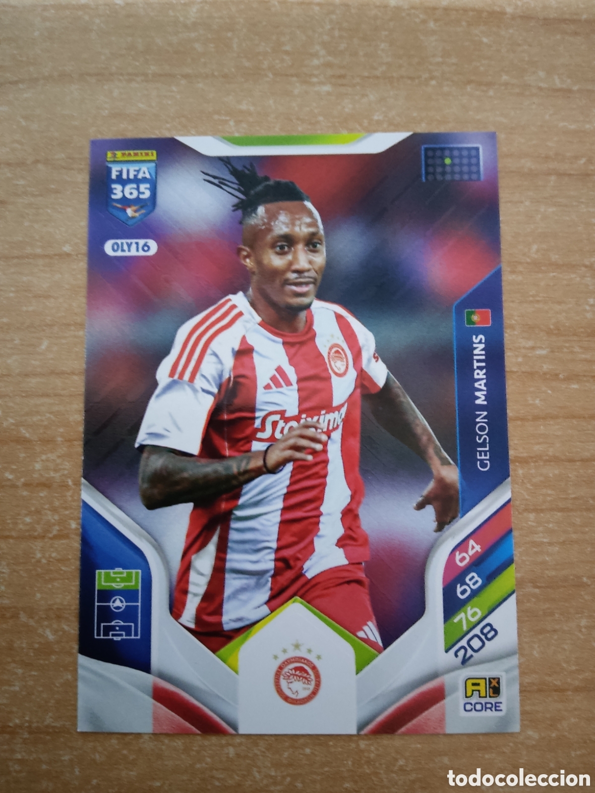 Cromos de f&uacute;tbol: 16 GELSON MARTINS OLYMPIACOS FIFA 365 ADRENALYN 2026