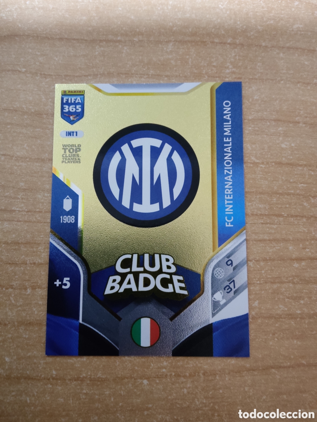 Cromos de f&uacute;tbol: 1 ESCUDO INTER MILAN FIFA 365 ADRENALYN 2026