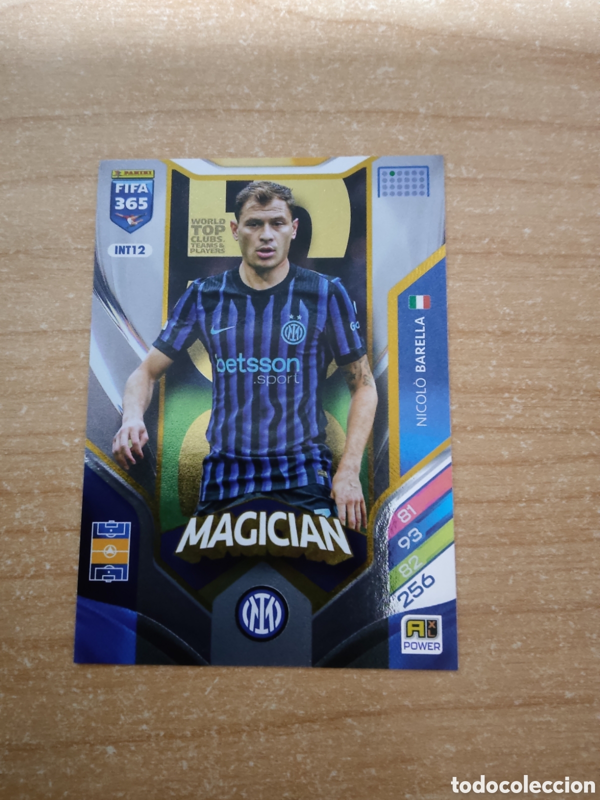 Cromos de f&uacute;tbol: 12 BARELLA MAGICIAN INTER MILAN FIFA 365 ADRENALYN 2026