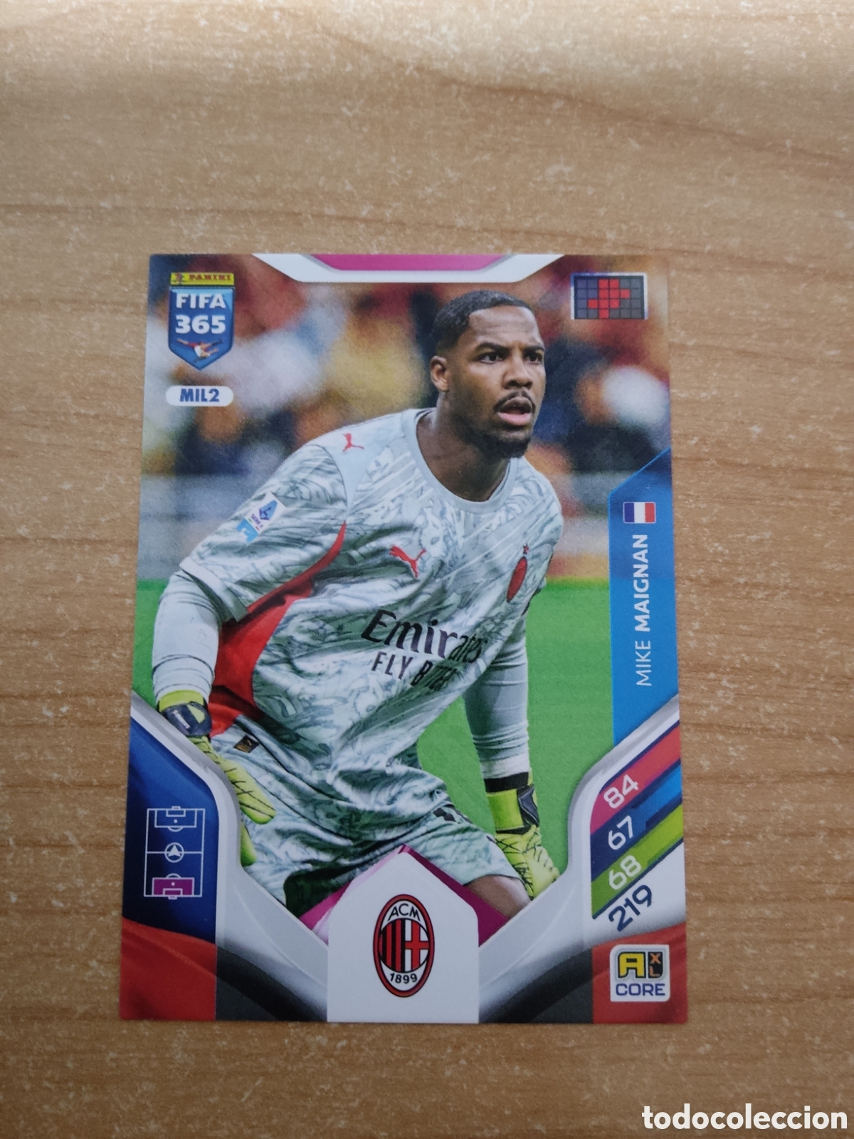 Cromos de f&uacute;tbol: 2 MIKE MAIGNAN AC MILAN FIFA 365 ADRENALYN 2026