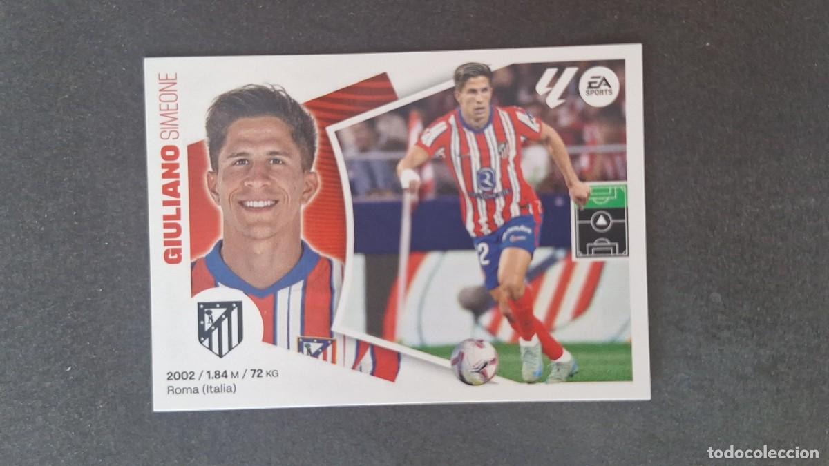 Cromos de f&uacute;tbol: L3 GIULIANO ATLETICO DE MADRID COLOCA LIGA ESTE 2024 2025 24 25 SIN PEGAR NUNCA PEGADO