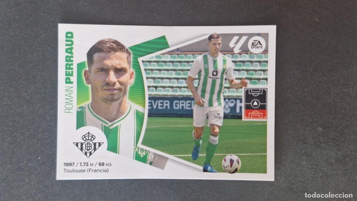 Cromos de f&uacute;tbol: L3 PERRAUD REAL BETIS BALOMPIE FICHAJE 1 LIGA ESTE 2024 2025 24 25 SIN PEGAR NUNCA PEGADO