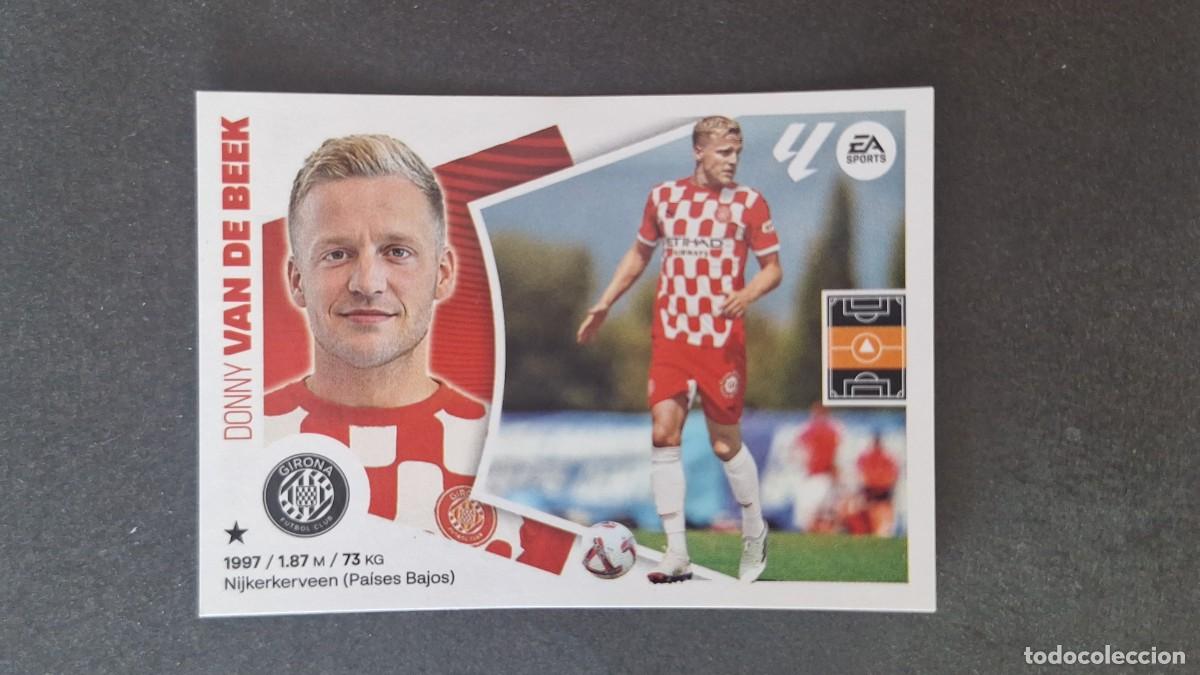 Cromos de f&uacute;tbol: L3 VAN DE BEEK GIRONA F. C. FICHAJE 6 LIGA ESTE 2024 2025 24 25 SIN PEGAR NUNCA PEGADO