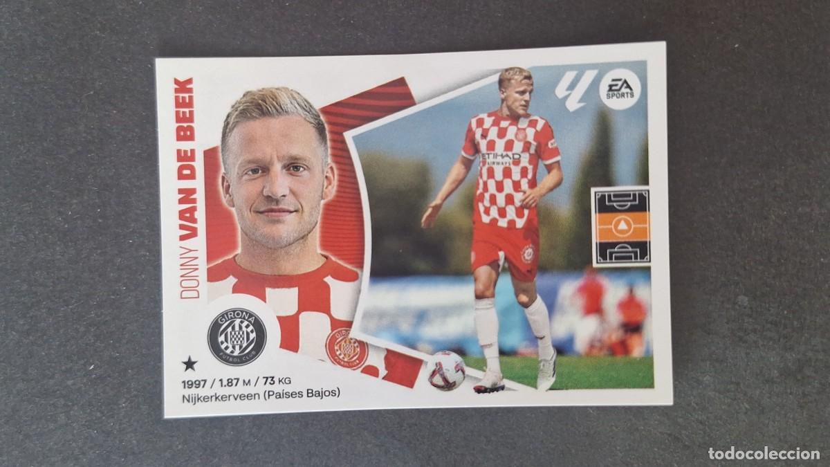 Cromos de f&uacute;tbol: L3 VAN DE BEEK GIRONA F. C. FICHAJE 6 LIGA ESTE 2024 2025 24 25 SIN PEGAR NUNCA PEGADO