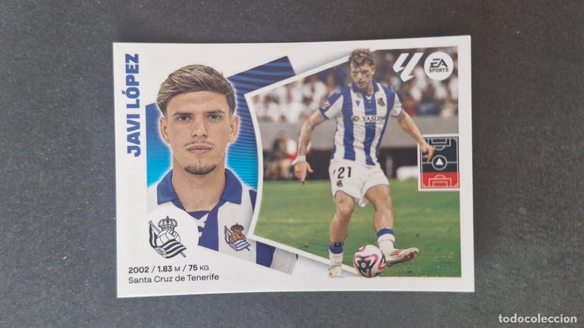 Cromos de f&uacute;tbol: L3 JAVI LOPEZ REAL SOCIEDAD FICHAJE 9 LIGA ESTE 2024 2025 24 25 SIN PEGAR NUNCA PEGADO