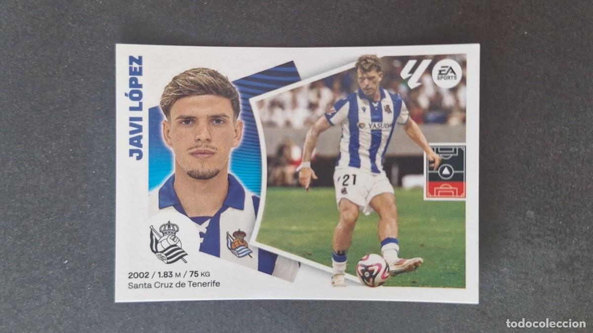 Cromos de f&uacute;tbol: L3 JAVI LOPEZ REAL SOCIEDAD FICHAJE 9 LIGA ESTE 2024 2025 24 25 SIN PEGAR NUNCA PEGADO
