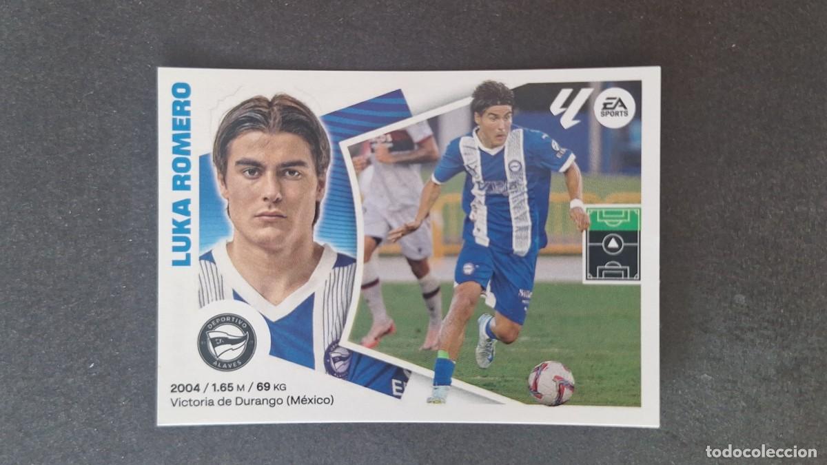 Cromos de f&uacute;tbol: L3 LUKA ROMERO DEPORTIVO ALAVES FICHAJE 12 LIGA ESTE 2024 2025 24 25 SIN PEGAR NUNCA PEGADO