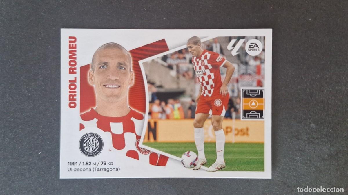 Cromos de f&uacute;tbol: L3 ORIOL ROMEU GIRONA F. C. FICHAJE 26 LIGA ESTE 2024 2025 24 25 SIN PEGAR NUNCA PEGADO