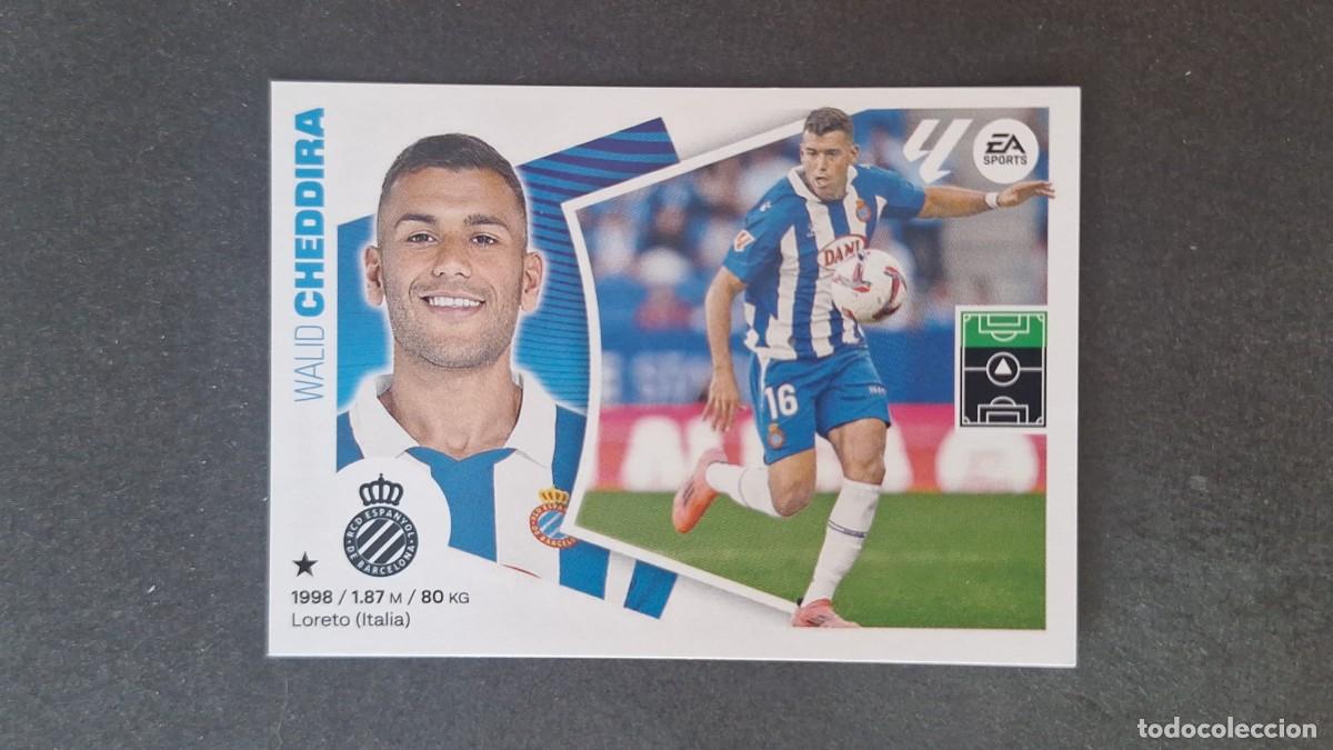 Cromos de f&uacute;tbol: L3 CHEDDIRA R. C. D. ESPA&Ntilde;OL FICHAJE 52 LIGA ESTE 2024 2025 24 25 SIN PEGAR NUNCA PEGADO