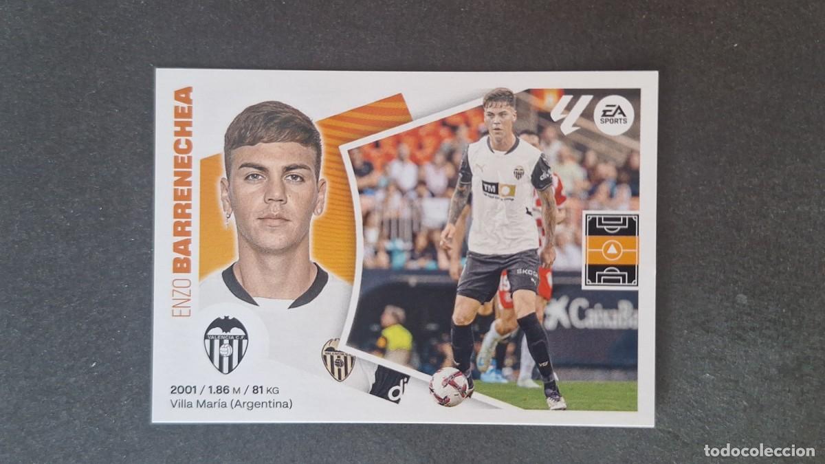 Cromos de f&uacute;tbol: L3 BARRENECHEA VALENCIA C. F. FICHAJE 59 LIGA ESTE 2024 2025 24 25 SIN PEGAR NUNCA PEGADO