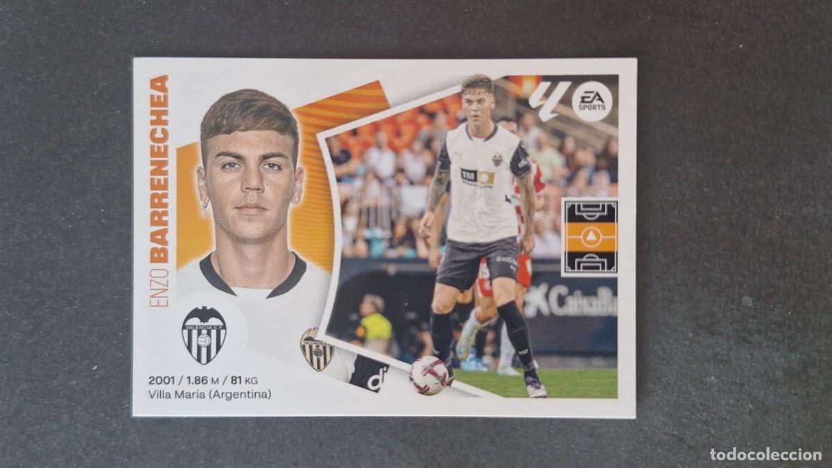 Cromos de f&uacute;tbol: L3 BARRENECHEA VALENCIA C. F. FICHAJE 59 LIGA ESTE 2024 2025 24 25 SIN PEGAR NUNCA PEGADO