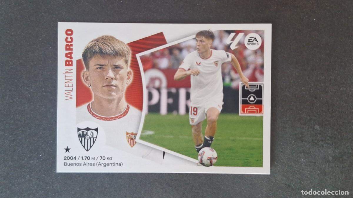 Cromos de f&uacute;tbol: L3 BARCO SEVILLA F. C. FICHAJE 62 LIGA ESTE 2024 2025 24 25 SIN PEGAR NUNCA PEGADO