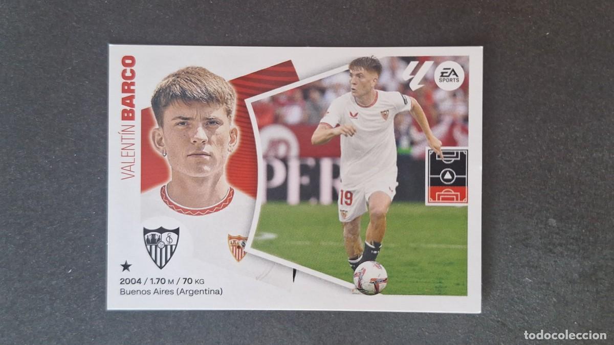 Cromos de f&uacute;tbol: L3 BARCO SEVILLA F. C. FICHAJE 62 LIGA ESTE 2024 2025 24 25 SIN PEGAR NUNCA PEGADO
