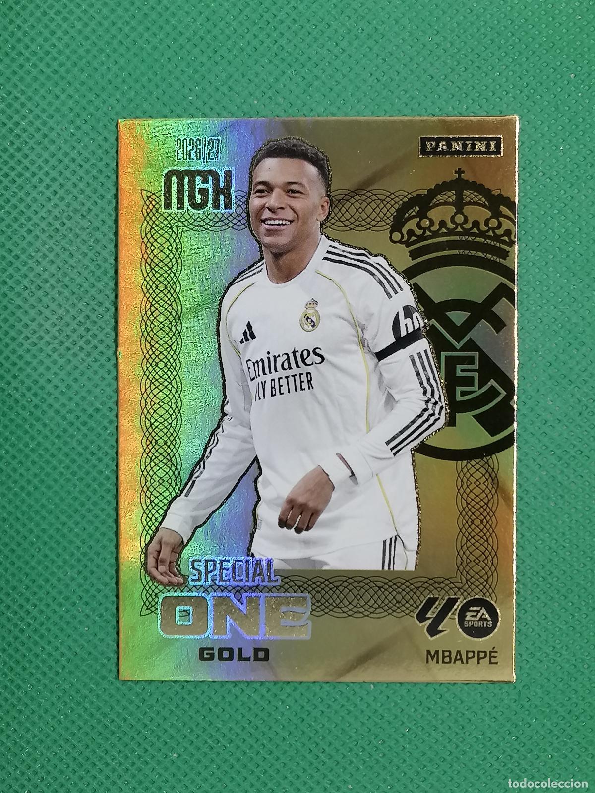 Cromos de f&uacute;tbol: KYLIAN MBAPPE REAL MADRID SPECIAL ONE GOLD ⚽ MEGACRACKS LIGA 2026 2027 26 27 ⚽