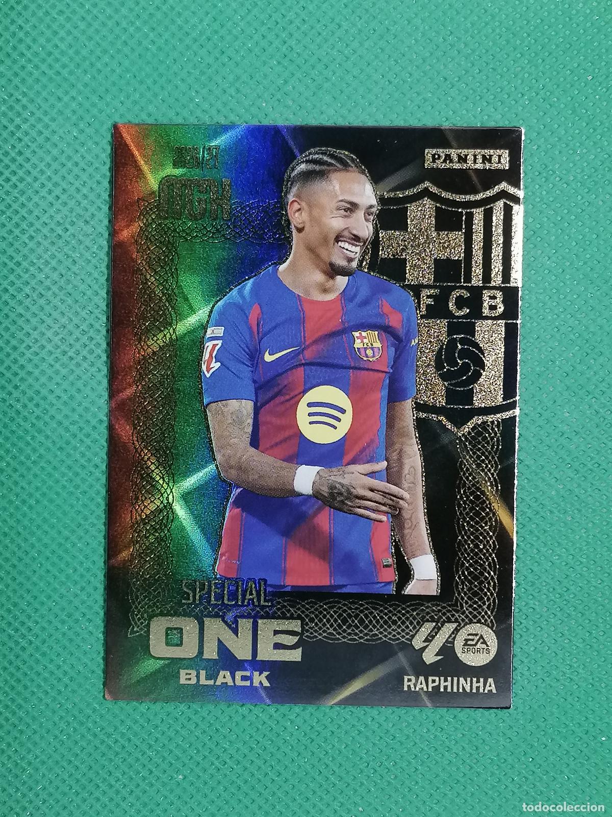 Cartes &agrave; collectionner de Football: RAPHINHA BARCELONA SPECIAL ONE BLACK ⚽ MEGACRACKS LIGA 2026 2027 26 27 ⚽