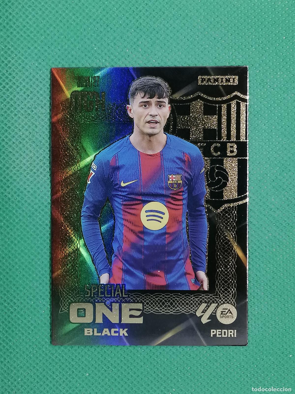 Cartes &agrave; collectionner de Football: PEDRI BARCELONA SPECIAL ONE BLACK ⚽ MEGACRACKS LIGA 2026 2027 26 27 ⚽