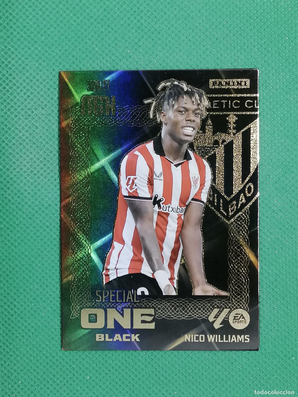 Cartes &agrave; collectionner de Football: NICO WILLIAMS ATHLETIC BILBAO SPECIAL ONE BLACK ⚽ MEGACRACKS LIGA 2026 2027 26 27 ⚽