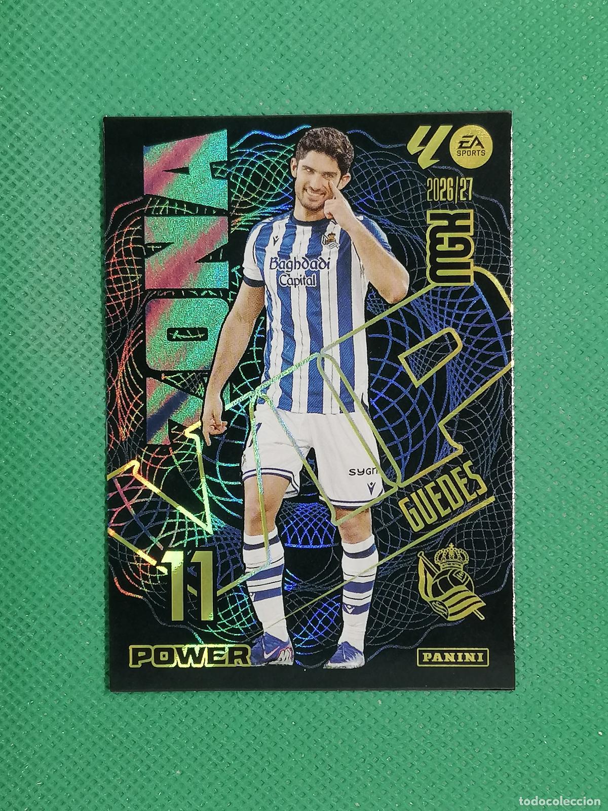 Cromos de f&uacute;tbol: 395 P 395P GUEDES REAL SOCIEDAD ZONA VIP POWER ⚽ MEGACRACKS LIGA 2026 2027 26 27 ⚽