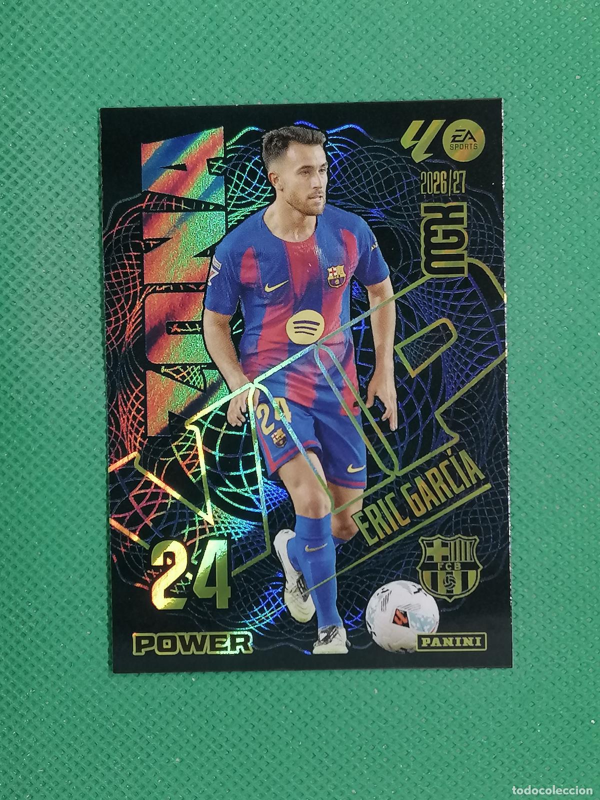 Cromos de f&uacute;tbol: 393 P 393P ERIC GARCIA BARCELONA ZONA VIP POWER ⚽ MEGACRACKS LIGA 2026 2027 26 27 ⚽