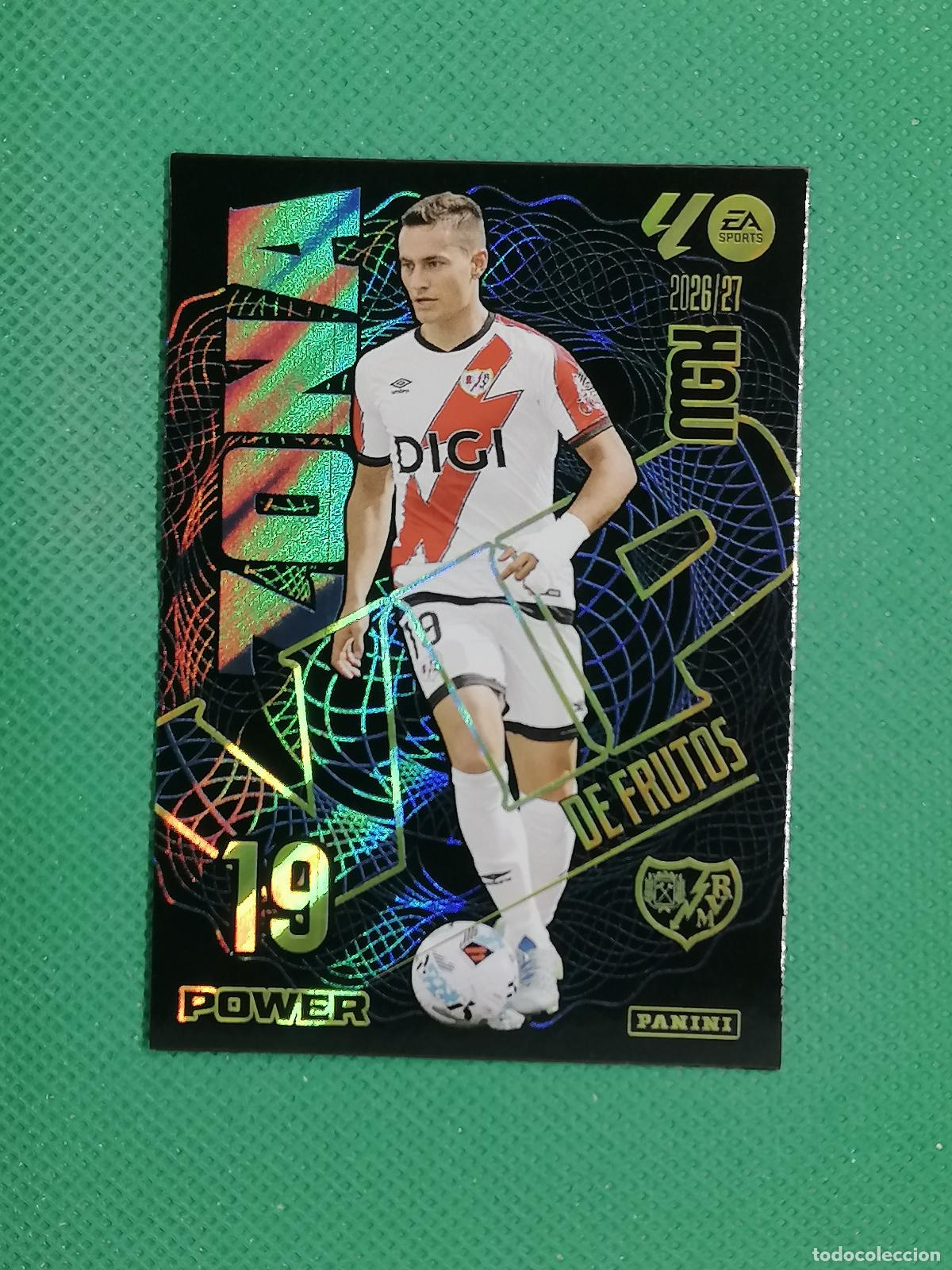 Cromos de f&uacute;tbol: 392 P 392P DE FRUTOS RAYO VALLECANO ZONA VIP POWER ⚽ MEGACRACKS LIGA 2026 2027 26 27 ⚽