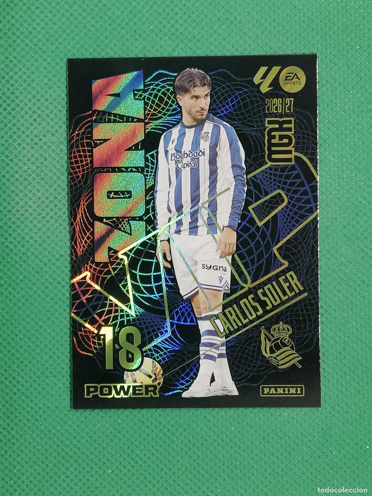 Cromos de f&uacute;tbol: 390 P 390P CARLOS SOLER REAL SOCIEDAD ZONA VIP POWER ⚽ MEGACRACKS LIGA 2026 2027 26 27 ⚽