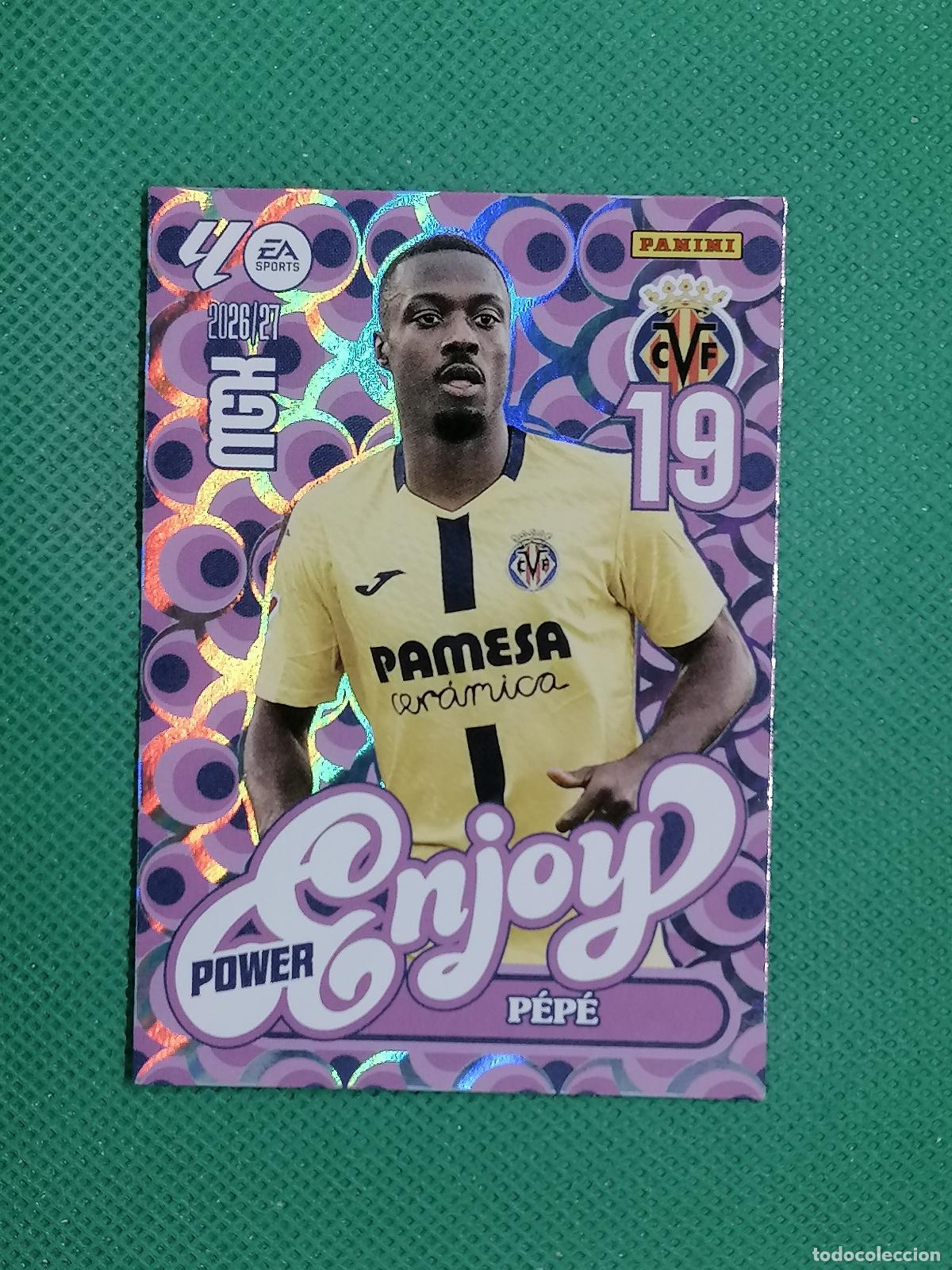 Cromos de f&uacute;tbol: 386 P 386P PEPE VILLARREAL ENJOY POWER ⚽ MEGACRACKS LIGA 2026 2027 26 27 ⚽